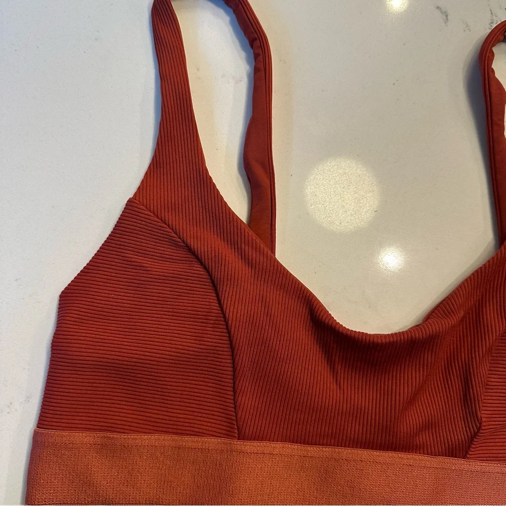 Boys + Arrows Ribbed Knit Swim Bikini Top size Small - Picture 2 of 4